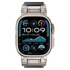 For Apple Watch 46mm / 49mm / 45mm / 44mm Explorer Polyester Nylon Watch Band(Titanium Gray) - 3