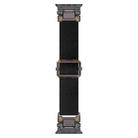 For Apple Watch 46mm / 49mm / 45mm / 44mm Explorer Polyester Nylon Watch Band(Black Black) - 2