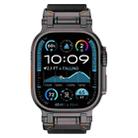 For Apple Watch 46mm / 49mm / 45mm / 44mm Explorer Polyester Nylon Watch Band(Black Black) - 3