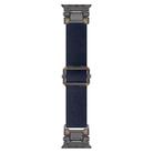 For Apple Watch 46mm / 49mm / 45mm / 44mm Explorer Polyester Nylon Watch Band(Black Blue) - 2