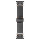 For Apple Watch 46mm / 49mm / 45mm / 44mm Explorer Polyester Nylon Watch Band(Black Gray) - 2