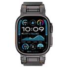 For Apple Watch 46mm / 49mm / 45mm / 44mm Explorer Polyester Nylon Watch Band(Black Gray) - 3