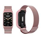For Xiaomi Mi Band 7 Pro Stainless Steel Frame Integrated Milanese Magnetic Metal Watch Band(Rose Pink) - 2