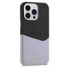 For iPhone 13 Pro Max Kalebol Cloth Textue Stitching Card Slot Magnetic Phone Case(Gray) - 1