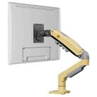 NORTH BAYOU F80 Adjustable Height Monitor Arm 17-30 Inch Displays Desk Mount Stand(Yellow) - 1