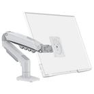 NORTH BAYOU F80 White Adjustable Height Mechanical Desk Mount 17-30 Inch Displays Stand - 1