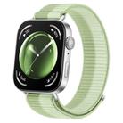 For Huawei Watch Fit 4 Pro / Fit 4 / Fit 3 Nylon Loop Hook and Loop Fastener Watch Band(Mint Green) - 1