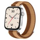 For Huawei Watch Fit 4 Pro / Fit 4 / Fit 3 Nylon Loop Hook and Loop Fastener Watch Band(Brown Light Coffee) - 1