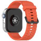 For Huawei Watch Fit4 Pro / Fit4 / Fit3 Quick Release Black Buckle Silicone Watch Band(Orange) - 2