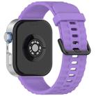 For Huawei Watch Fit4 Pro / Fit4 / Fit3 Quick Release Black Buckle Silicone Watch Band(Lilac) - 2