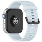 For Huawei Watch Fit4 Pro / Fit4 / Fit3 Quick Release Black Buckle Silicone Watch Band(Light Blue) - 2