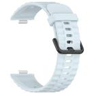 For Huawei Watch Fit4 Pro / Fit4 / Fit3 Quick Release Black Buckle Silicone Watch Band(Light Blue) - 3
