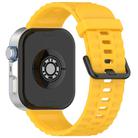 For Huawei Watch Fit4 Pro / Fit4 / Fit3 Quick Release Black Buckle Silicone Watch Band(Yellow) - 2
