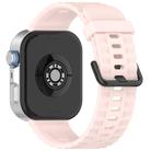 For Huawei Watch Fit4 Pro / Fit4 / Fit3 Quick Release Black Buckle Silicone Watch Band(Light Pink) - 2