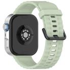 For Huawei Watch Fit4 Pro / Fit4 / Fit3 Quick Release Black Buckle Silicone Watch Band(Field Green) - 2