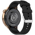 18mm Rhombus Texture Quick Release Buckle Silicone Watch Band(Black) - 2