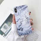 For iPhone XS Max Marble Anti-drop TPU Protection Back Cover with Folding Holder(Z3) - 1