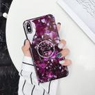 For iPhone XS Max Marble Anti-drop TPU Protection Back Cover with Folding Holder(Z12) - 1
