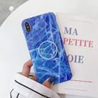 For iPhone XS Max Marble Anti-drop TPU Protection Back Cover with Folding Holder(Z25) - 1