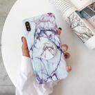 For iPhone XS Max Marble Anti-drop TPU Protection Back Cover with Folding Holder(Z22) - 1