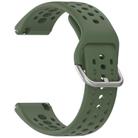 For Amazfit Bip 6 Quick Release Buckle Silicone Watch Band(Dark Green) - 3