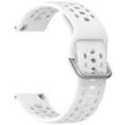 For Amazfit Bip 6 Quick Release Buckle Silicone Watch Band(White) - 3