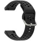 For Amazfit Bip 6 Quick Release Buckle Silicone Watch Band(Black) - 3
