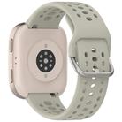 For Amazfit Bip 6 Quick Release Buckle Silicone Watch Band(Agate Grey) - 2