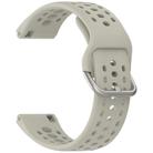 For Amazfit Bip 6 Quick Release Buckle Silicone Watch Band(Agate Grey) - 3