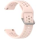 For Amazfit Bip 6 Quick Release Buckle Silicone Watch Band(Light Pink) - 3