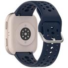 For Amazfit Bip 6 Quick Release Buckle Silicone Watch Band(Ink Blue) - 2