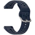 For Amazfit Bip 6 Quick Release Buckle Silicone Watch Band(Ink Blue) - 3