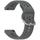 For Amazfit Bip 6 Quick Release Buckle Silicone Watch Band(Space Grey) - 3
