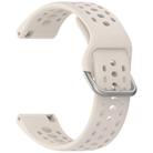 For Amazfit Bip 6 Quick Release Buckle Silicone Watch Band(Starlight) - 3