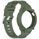 For vivo Watch 5 / Watch 3 Watch Case Integrated Silicone Watch Band(Dark Green) - 3
