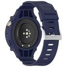 For vivo Watch 5 / Watch 3 Watch Case Integrated Silicone Watch Band(Navy Blue) - 2