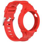 For vivo Watch 5 / Watch 3 Watch Case Integrated Silicone Watch Band(Red) - 3
