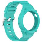 For vivo Watch 5 / Watch 3 Watch Case Integrated Silicone Watch Band(Teal Green) - 3
