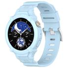 For vivo Watch 5 / Watch 3 Watch Case Integrated Silicone Watch Band(Blue) - 1