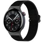 For vivo Watch 5 Ethnic Style Elastic Nylon Braided Watch Band(Black) - 1