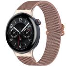 For vivo Watch 5 Ethnic Style Elastic Nylon Braided Watch Band(Rose Pink) - 1