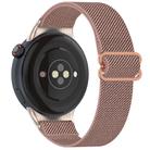 For vivo Watch 5 Ethnic Style Elastic Nylon Braided Watch Band(Rose Pink) - 2