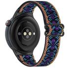 For vivo Watch 5 Ethnic Style Elastic Nylon Braided Watch Band(Blue Purple) - 2