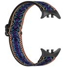 For vivo Watch 5 Ethnic Style Elastic Nylon Braided Watch Band(Blue Purple) - 3