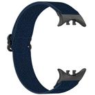 For vivo Watch 5 Ethnic Style Elastic Nylon Braided Watch Band(Midnight Blue) - 3