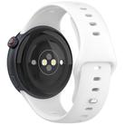 For vivo Watch 5 Solid Color Reverse Buckle Silicone Watch Band(White) - 2
