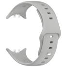 For vivo Watch 5 Solid Color Reverse Buckle Silicone Watch Band(Gray) - 3