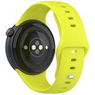 For vivo Watch 5 Solid Color Reverse Buckle Silicone Watch Band(Green) - 2