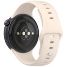 For vivo Watch 5 Solid Color Reverse Buckle Silicone Watch Band(Starlight) - 2