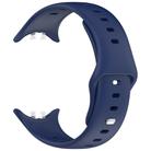 For vivo Watch 5 Solid Color Reverse Buckle Silicone Watch Band(Dark Blue) - 3